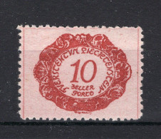 LIECHTENSTEIN Yt. T2 MH 1920 - Strafportzegels