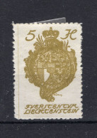 LIECHTENSTEIN Yt. 25 MH 1920 - Unused Stamps