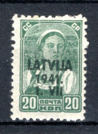 LETLAND Yt. 4 MNH 1941 - Duitse Bezetting - Lettonie