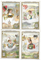 S 547, Liebig 6 Cards, Cantons Suisses (small Damage At Borders) (ref B11) - Liebig