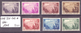 BELGIQUE - No COB  356-362 * ( AVEC CHARNIERE )  - COTE: 130 € - Unused Stamps