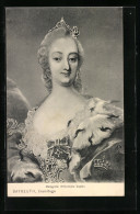 AK Markgräfin Wilhelmine Sophie, Eremitage Bayreuth  - Royal Families