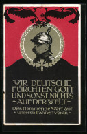 AK Porträt Bismarck: Wir Deutsche Fürchten Gott Und Sonst Nichts Auf Der Welt  - Historische Persönlichkeiten