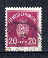 NOORWEGEN Yt. S4° Gestempeld Dienstzegel 1926-1 - Servizio