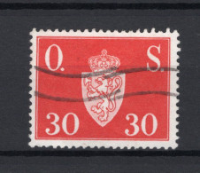 NOORWEGEN Yt. S63° Gestempeld Dienstzegel 1952-1953 - Dienstzegels