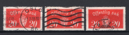 NOORWEGEN Yt. S14° Gestempeld Dienstzegel 1933-1937 - Servizio