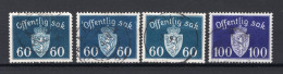 NOORWEGEN Yt. S39/40° Gestempeld Dienstzegel 1939-1942 - Dienstmarken