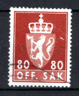 NOORWEGEN Yt. S85(B)° Gestempeld 1972 - Oficiales
