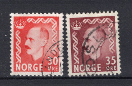NOORWEGEN Yt. 326A/327° Gestempeld 1950-1952 - Used Stamps