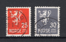 NOORWEGEN Yt. 289/289A° Gestempeld 1947-1949 - Oblitérés