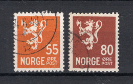 NOORWEGEN Yt. 291/292° Gestempeld 1947-1949 - Used Stamps