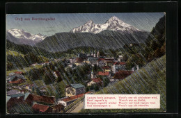 AK Berchtesgaden, Gestern Hot`s Geregnet..., Panorama  - Other & Unclassified