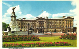BUCKINGHAM PALACE, LONDON, ENGLAND, ARCHITECTURE, PARK, STATUE, CAR, UNITED KINGDOM, POSTCARD - Buckingham Palace