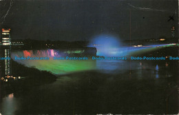 R071186 Niagara Falls. Ontario. Canada. By Night. 1972 - Monde