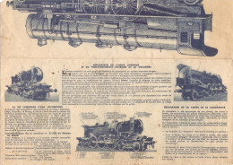 Locomotive Hudson 3-1.102 Compagnie Du Chemin De Fer Du Nord Image Souvenir Découpis ? - Altri & Non Classificati