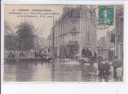 ANGERS: Iinondations De 1910, Place Ney Rues De Belfort Et De La Chalouère - Très Bon état - Angers