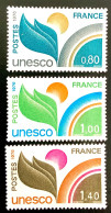 1976 FRANCE N 50 A 52 - UNESCO FLEUR - NEUF** - Unused Stamps