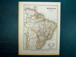 Carte Du Brésil De 1851. - Collections, Lots & Series