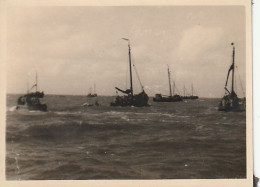Foto Segelboote Fischerboote - Ca. 1940 - 8*5cm (69574) - Schiffe