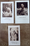 3 Images Pieuses (Réception  Et Premièrecommunion 1924 - 1925 - 1930) - Santini