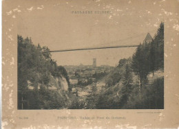 PHOTO FRIBOURG SUISSE Vallée Et Pont Du Gotteron  PAYSAGES SUISSE N° 2109 - Europe