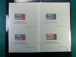 Collection Française D'Andorre 1982 BF 1 Neuf** Avec 4 épreuves En Couleurs - Collections