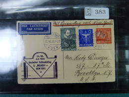 La Carte Postales 1933  Voyagé Posta Catapult à New York Transatlantique Brême - Collections (en Albums)
