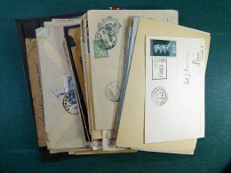 Collection D'histoire Postale Monde Enveloppes Voyagé, Période Classique Et Semi - Collections (with Albums)
