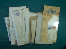 Collection Histoire Postale Monde Entire Postaux Enveloppes Voyagé Censurés - Verzamelingen (in Albums)