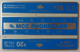USA - L&G  - MCC - $20 - 803A - Used - Rare Without Notch - RRR - [1] Hologrammkarten (Landis & Gyr)