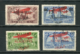 ALAOUITES - POSTE AERIENNE  - N°Yt 12+13+14+16 Obli. - Used Stamps