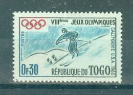 REPUBLIQUE DU TOGO - N°300 Sans Gomme - Jeux Olympiques D'hiver, à Squaw Valley (E.U.A.) Sujets Divers. - Winter 1960: Squaw Valley