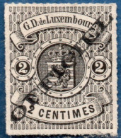 Luxemburg Service 1875 2 C Wide Overprint M Signature Richter - Dienst