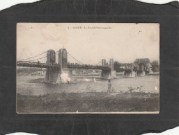 129063          Francia,     Cosne,   Le  Grand   Pont  Suspendu,     VGSB    1914 - Cosne Cours Sur Loire