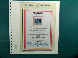 1991 Timbre-poste Austromir, Voyagé  Sur La Mir Certificat Nr 506 (sur De 800) - Sammlungen