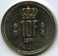 Luxembourg 10 Francs 1971 KM 57 - Luxemburgo
