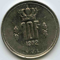 Luxembourg 10 Francs 1972 KM 57 - Luxemburgo