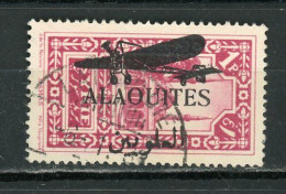 ALAOUITES - POSTE AERIENNE  - N°Yt 15 Obli. SURCHARGE NOIRE !!?? - Used Stamps