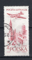 POLEN Yt. PA46° Gestempeld Luchtpost 1957-1958 - Usati