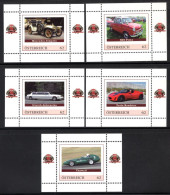 ÖSTERREICH - Legendary Automobiles In Mini Blok MNH -4 - Cars