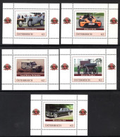 ÖSTERREICH - Legendary Automobiles In Mini Blok MNH -3 - Voitures