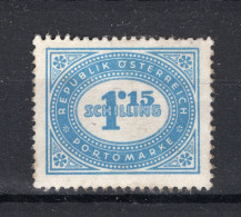 OOSTENRIJK Yt. T223 MH Portzegels 1947 - Portomarken