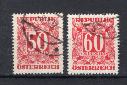 OOSTENRIJK Yt. T237/238° Gestempeld Portzegels 1950-1957 - Taxe