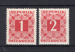 OOSTENRIJK Yt. T228/229 MH Portzegels 1950-1957 - Impuestos