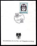 OOSTENRIJK Yt. Osterr. Luxemburgische Freundschaft 29-7-1971 - Cartas & Documentos
