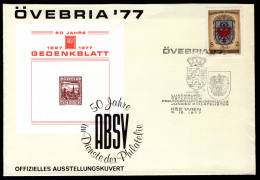 OOSTENRIJK Yt. Luxemburg - Osterreich Freundschaft 3-12-1977 ÖVEBRIA '77 - Covers & Documents