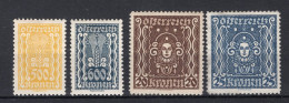 OOSTENRIJK Yt. 280/283 MH 1922 - Unused Stamps