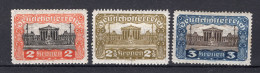 OOSTENRIJK Yt. 214/216 MH 1919-1921 - Unused Stamps