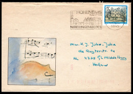 OOSTENRIJK Yt. 1723 Brief 1987 - Lettres & Documents