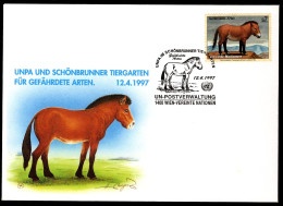 OOSTENRIJK UNPA Und Schönbrunner Tiergarten Für Gefährdete Arten 12-4-1997 - Covers & Documents